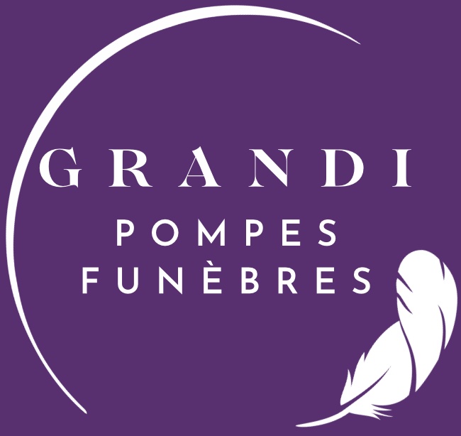 Logo de Grandi Funéraires, symbolisant accompagnement et services funéraires professionnels.